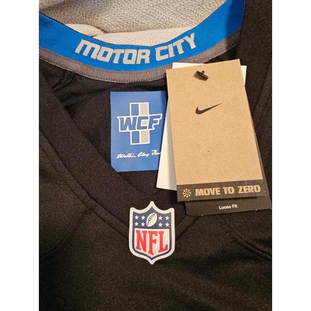 Nike Detroit Lions Isaiah Williams Teslaa 18 Black Motor City Jersey Mens New